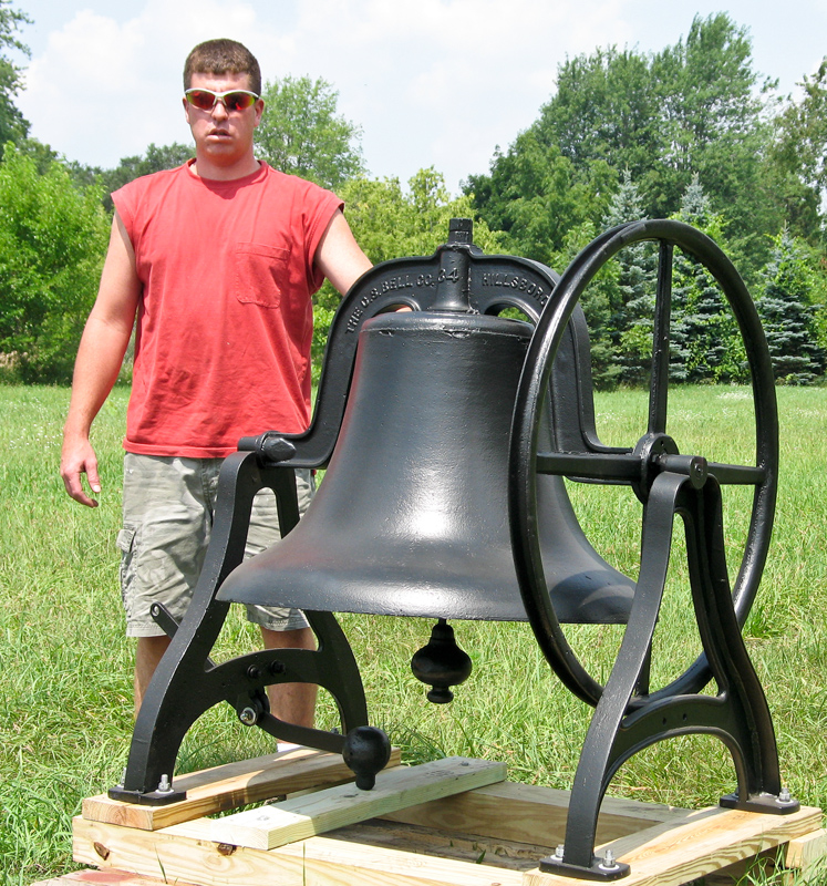 A complete Cast Iron Church Bell